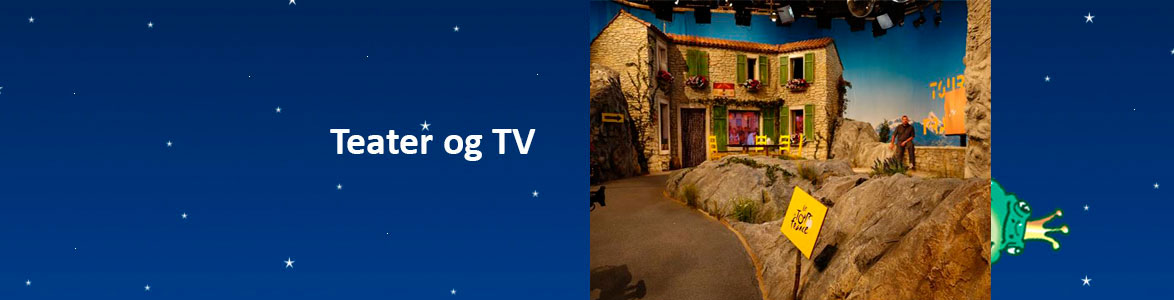 Teater, tv, kulisse opbygning i tv produktion